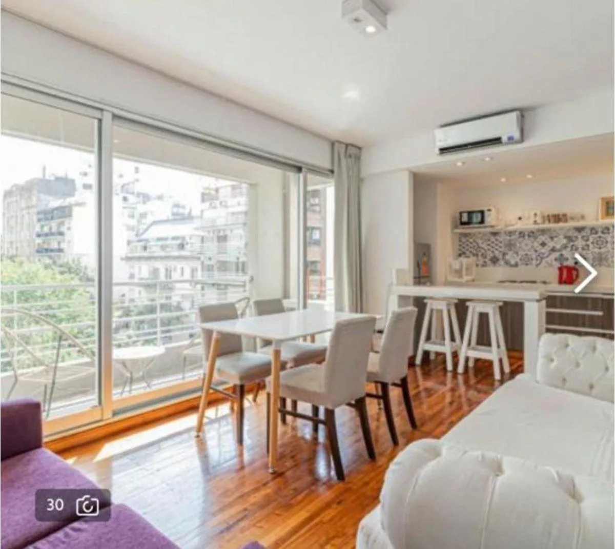 3 ambientes con balcón y amenities