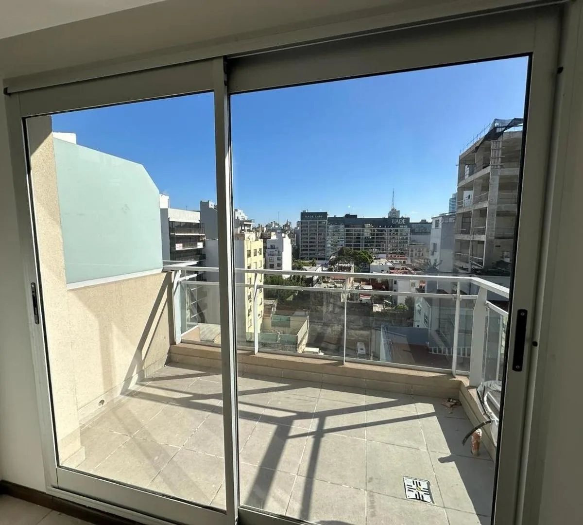 Studio with balcony and amenities