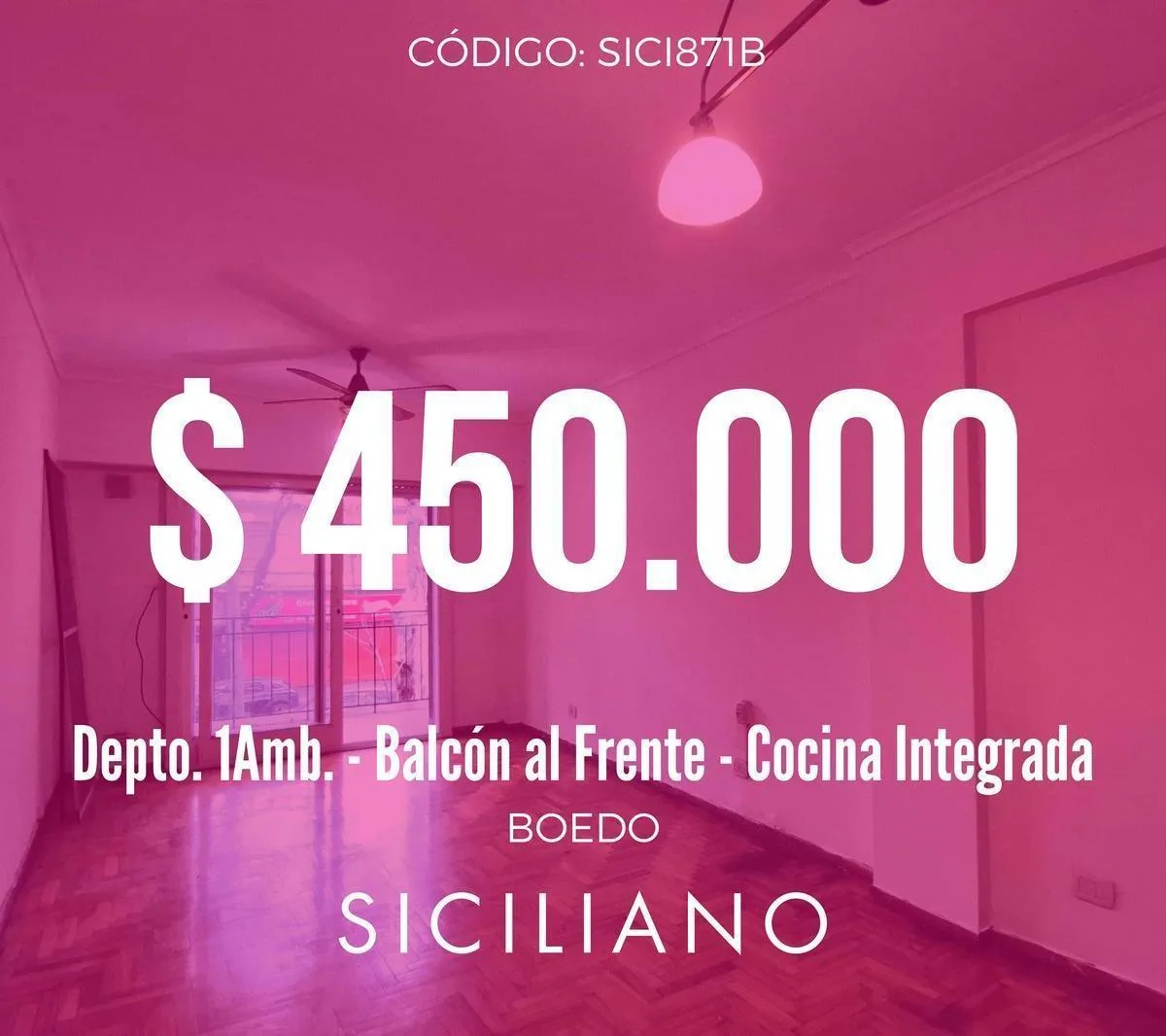 Departamento en Boedo