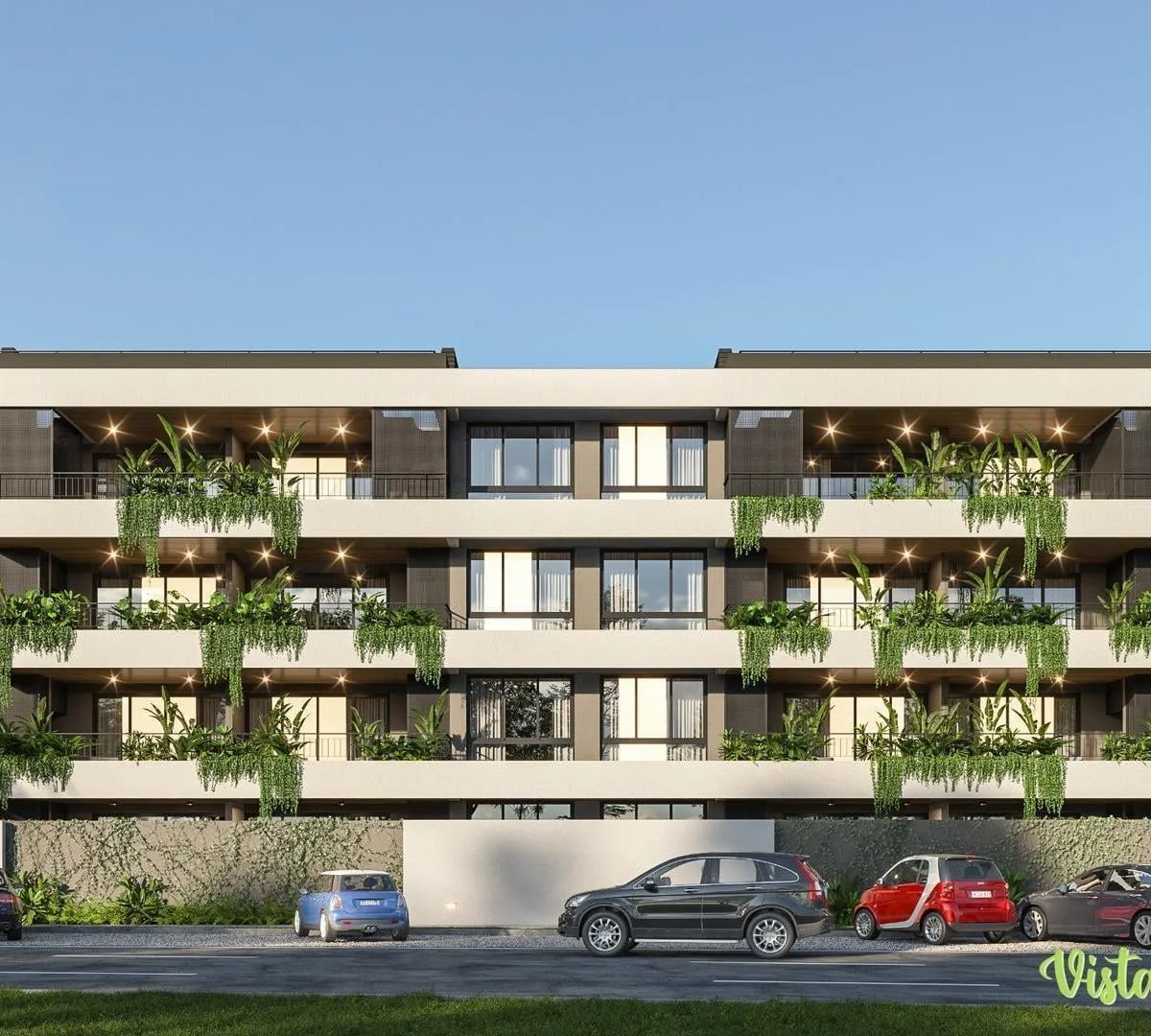 Private 75 m² terrace, optional parking