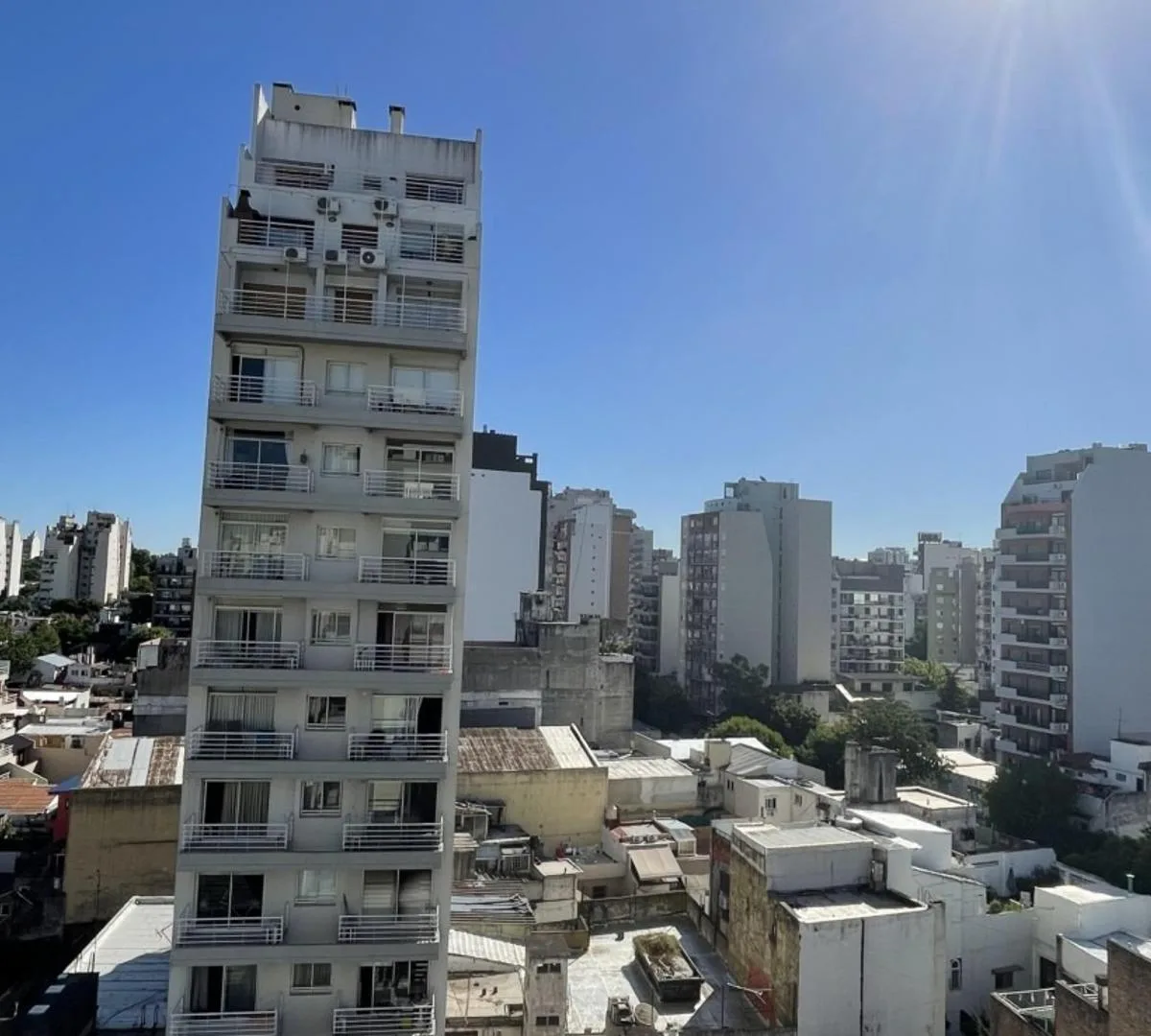 2 Ambientes con Balcon con Parrilla Piso Alto, Muy Luminoso