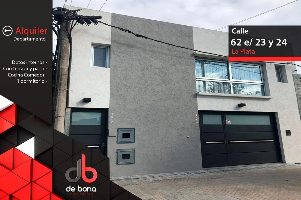 Departamento 1 Dormitorio en Alquiler en Calle 62 y 23 de La Plata