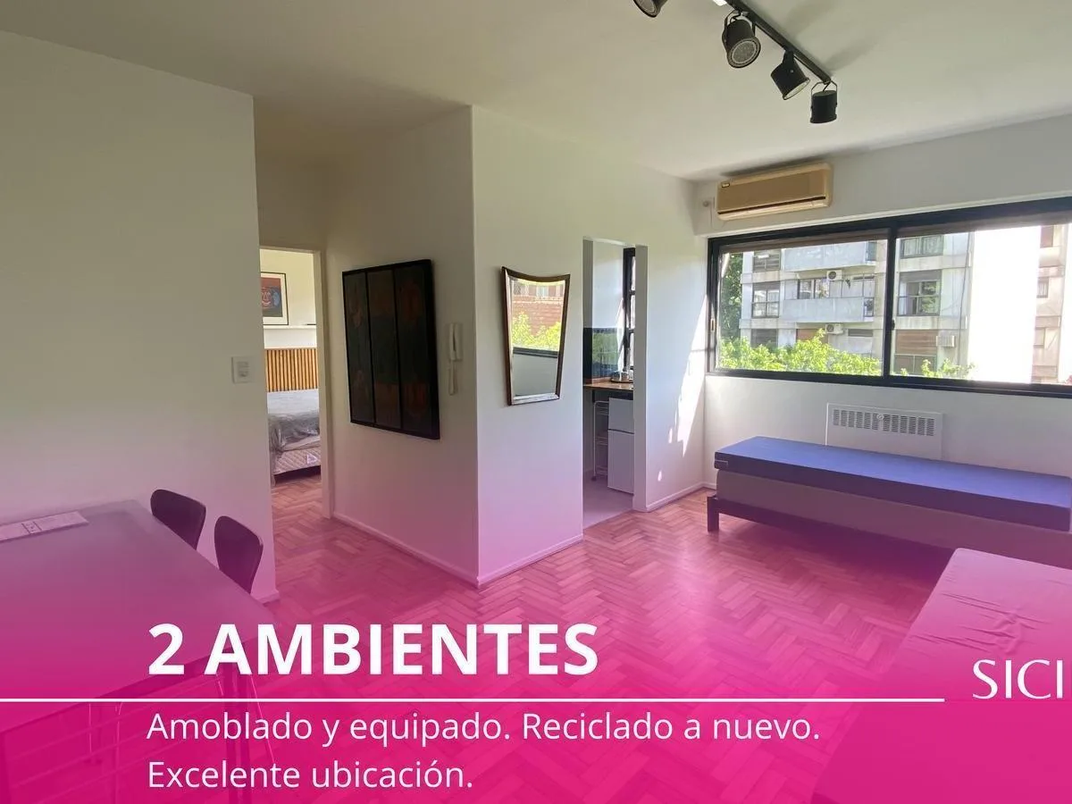 Alquiler - Departamento - 2 Ambientes - Belgrano R - Amoblado y Equipado
