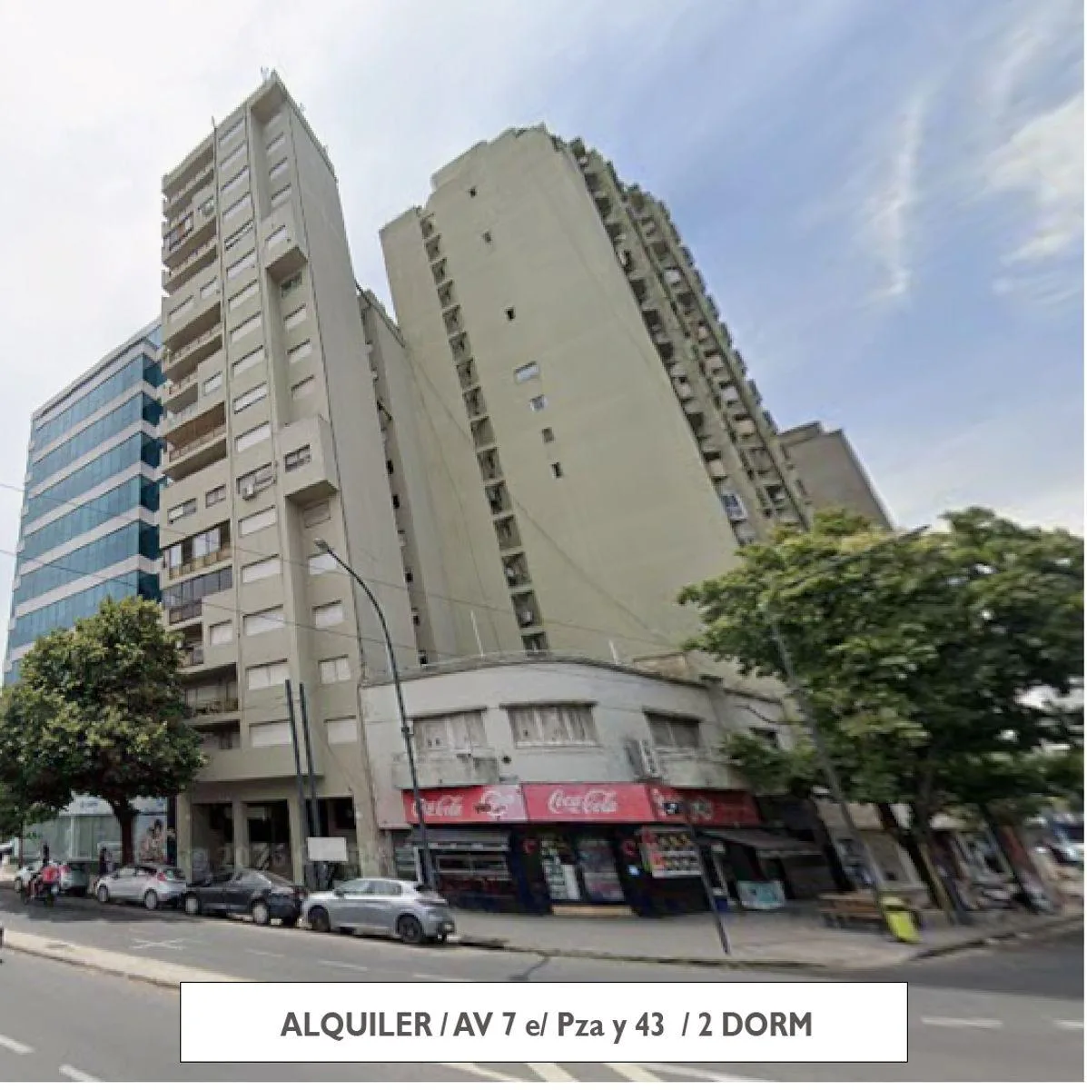 Alquiler Depto 2 Dorm.ubicado en Av 7 E/ 43 y Pza Italia50 m&sup2;