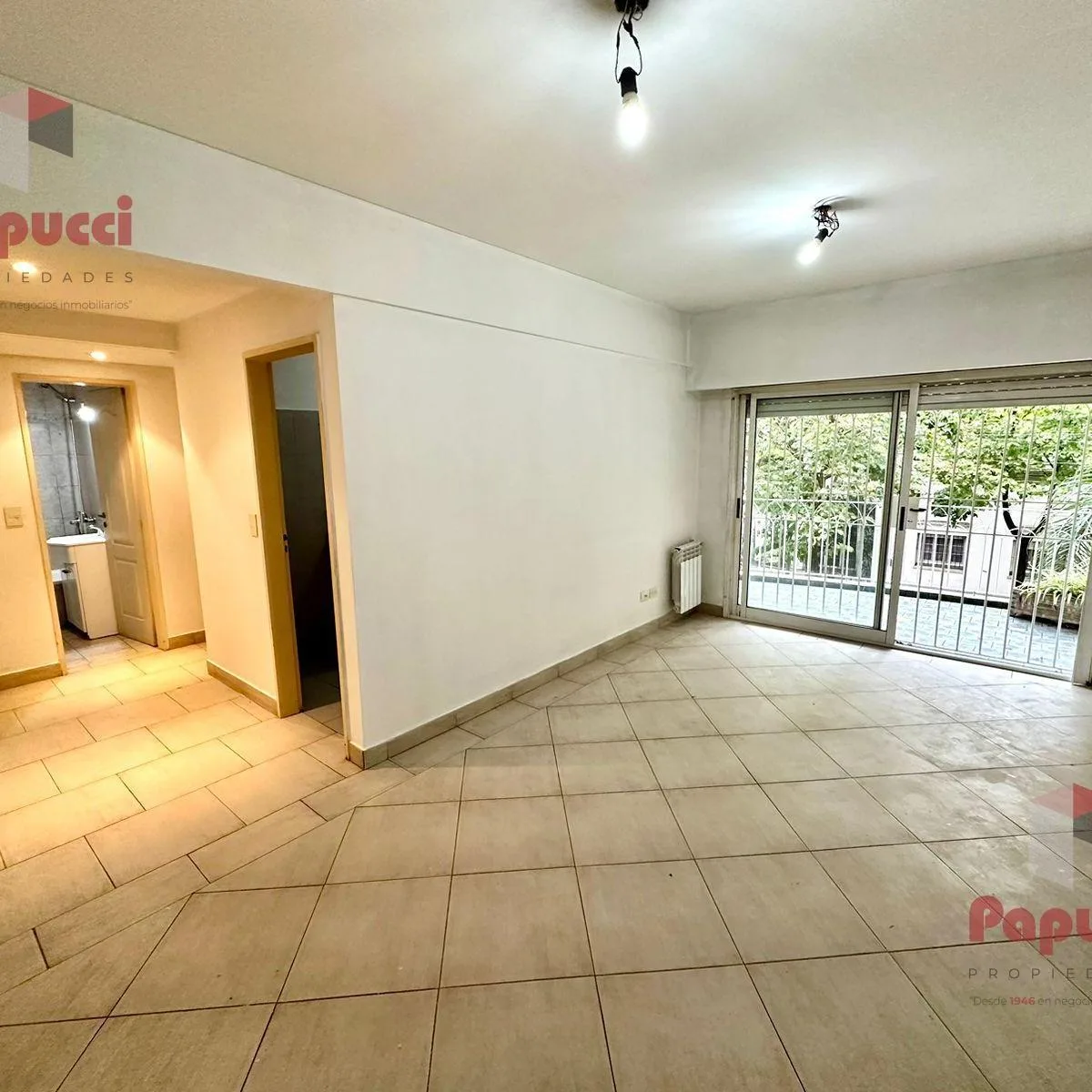 1 bedroom, balcony and covered parking