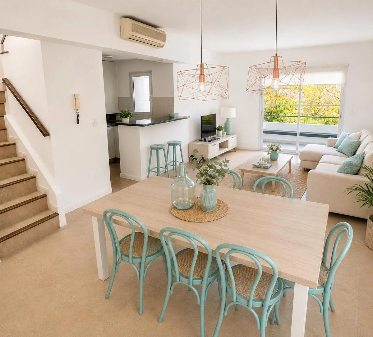 Duplex 2 dorm, terraza con parrilla