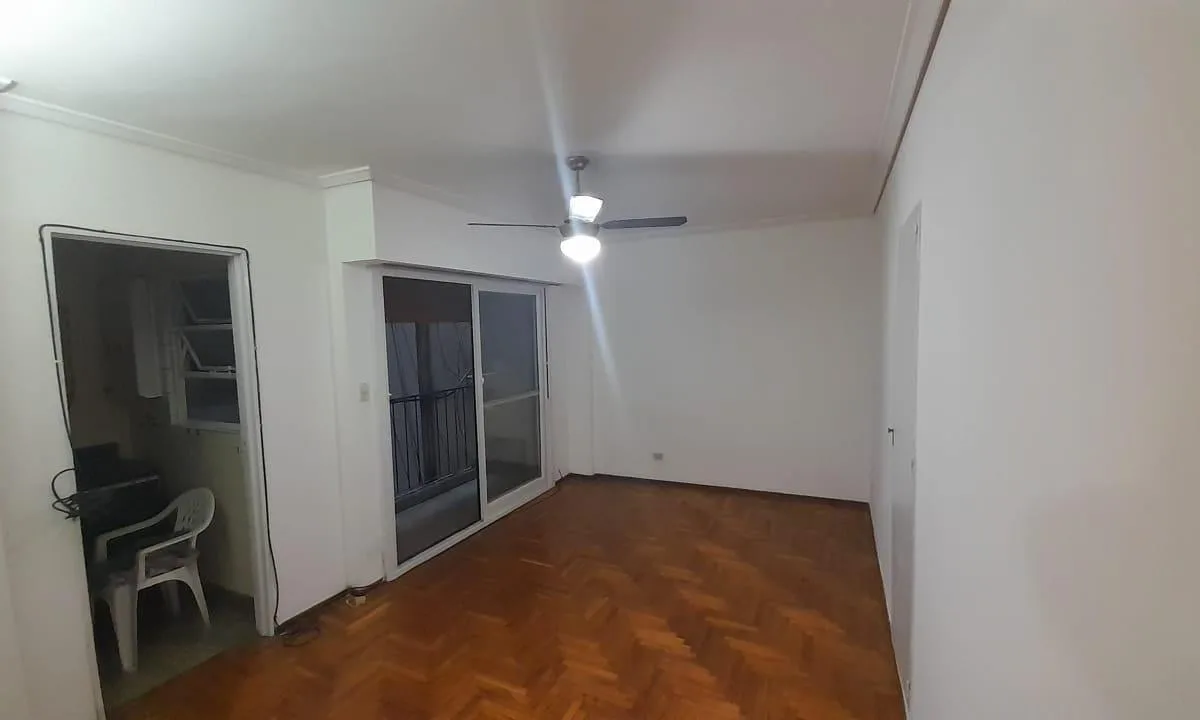 Studio with balcony and laundry area