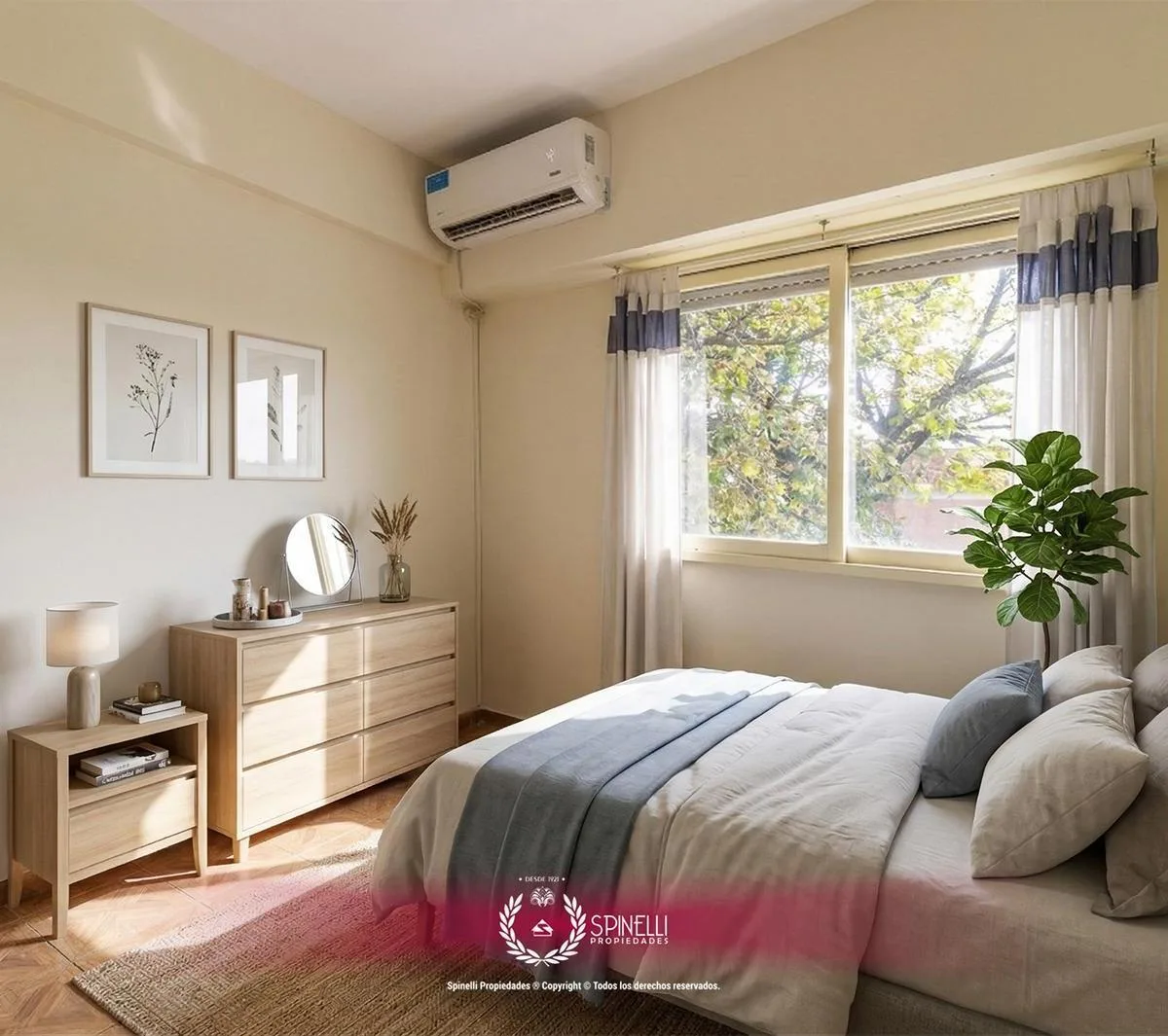 2-room front-facing unit with balcony