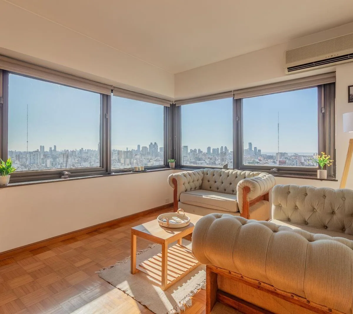 23rd floor with two balconies
