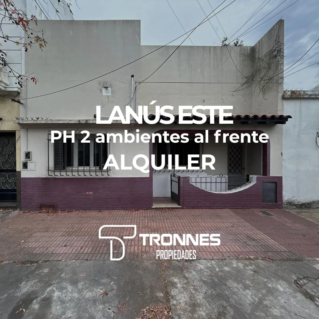 Alquiler PH 2 Ambientes Al Frente - Lanús Este - Sin Expensas