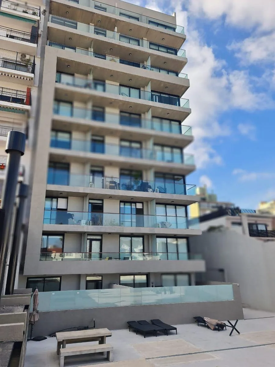 Studio with balcony and amenities