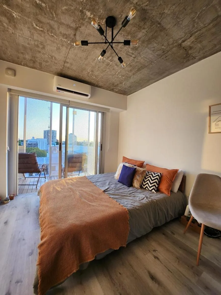 Villa Ortuzar - Moderno Estudio con Balcón en Edificio con Amenities
