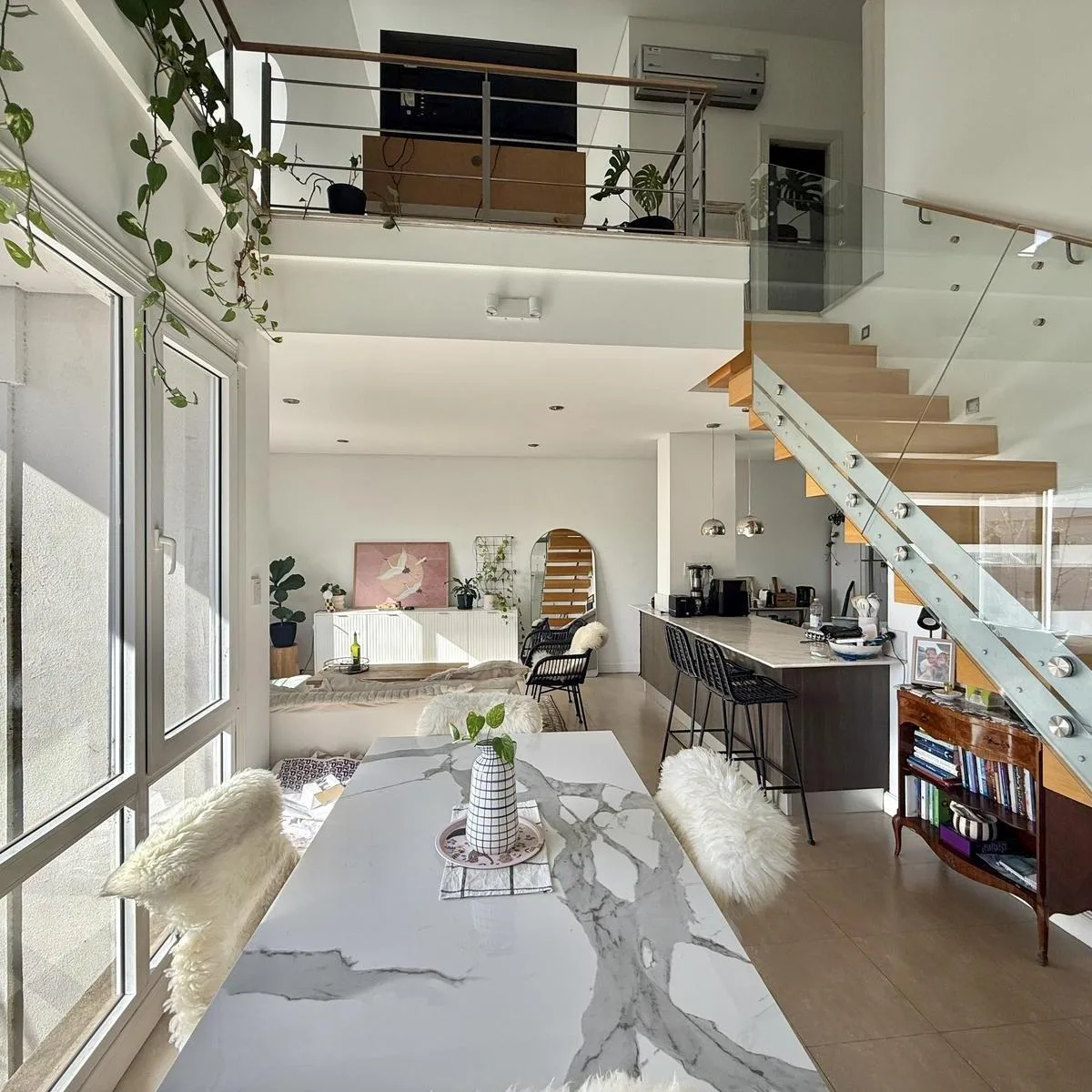 Duplex 1 dormitorio, balcón con parrilla
