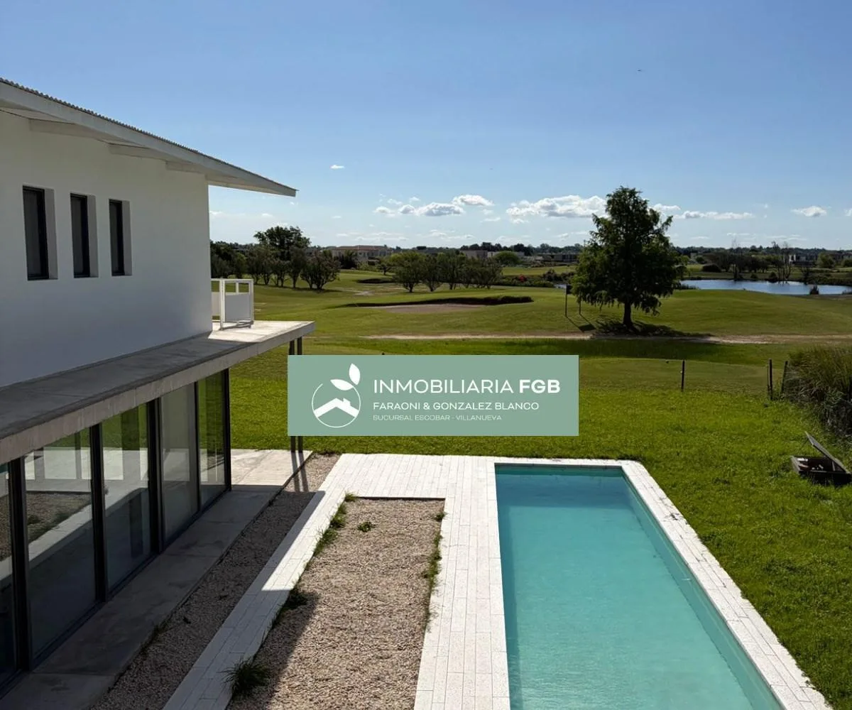 Modern house with golf pool