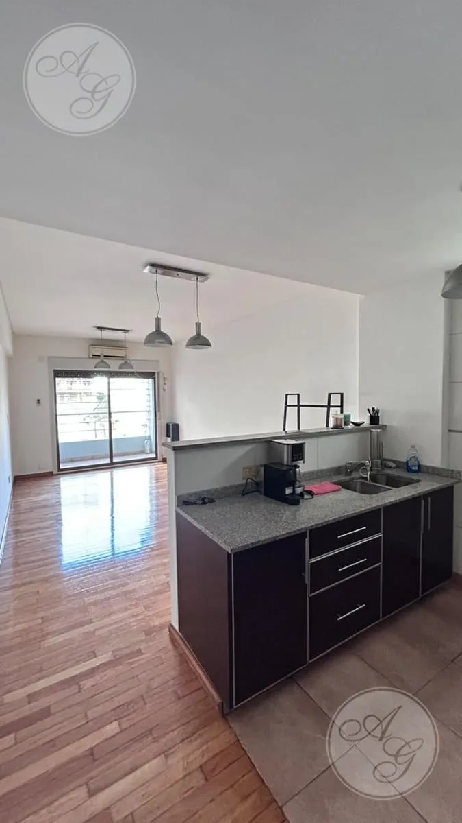 Studio with rear balcony