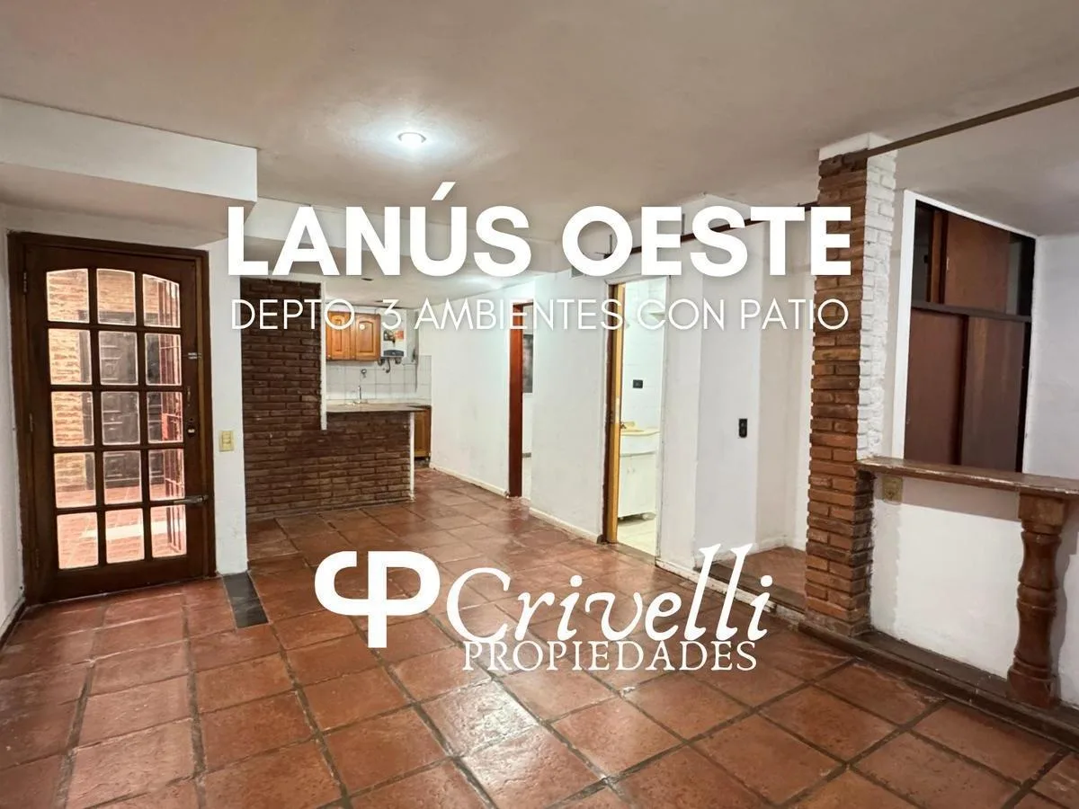 Alquiler | Departamento 3 Ambientes con Patio