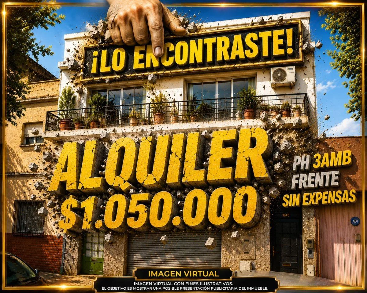 Departamento de 70 m&sup2; con 2 Dorm. en Alquiler en Villa General Mitre