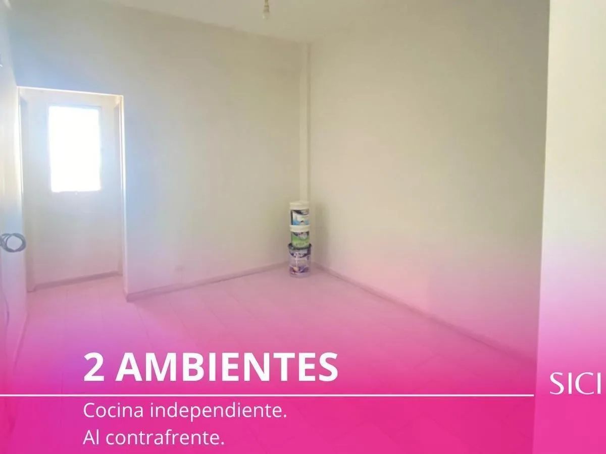 Contrafrente 2 ambientes, 32 m²