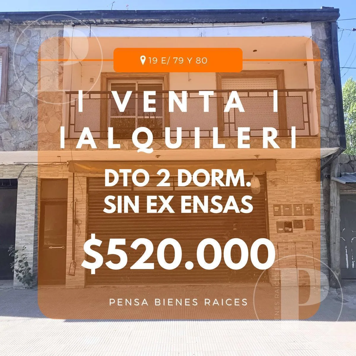 2 dormitorios, balcón al frente