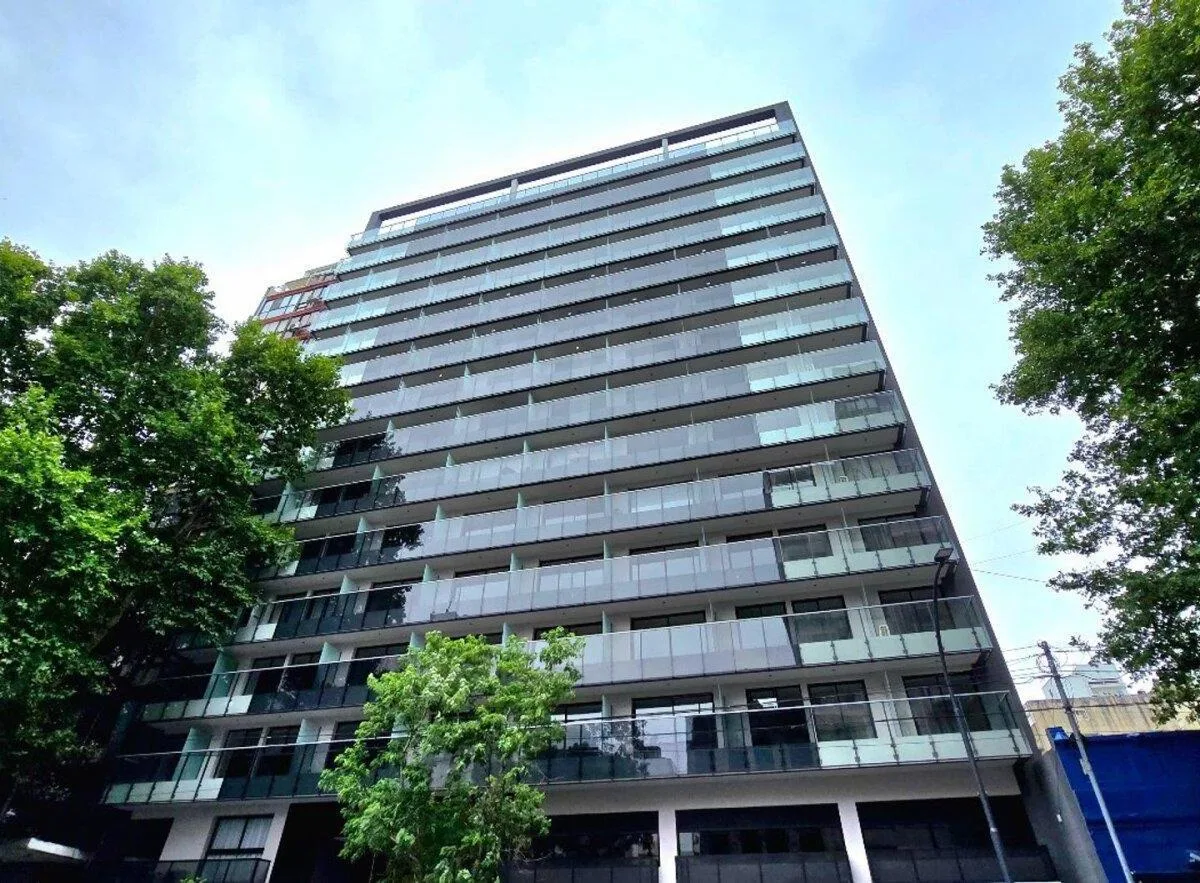 Studio with balcony and amenities