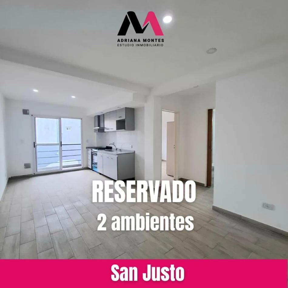 Departamento 2 ambientes con balcón