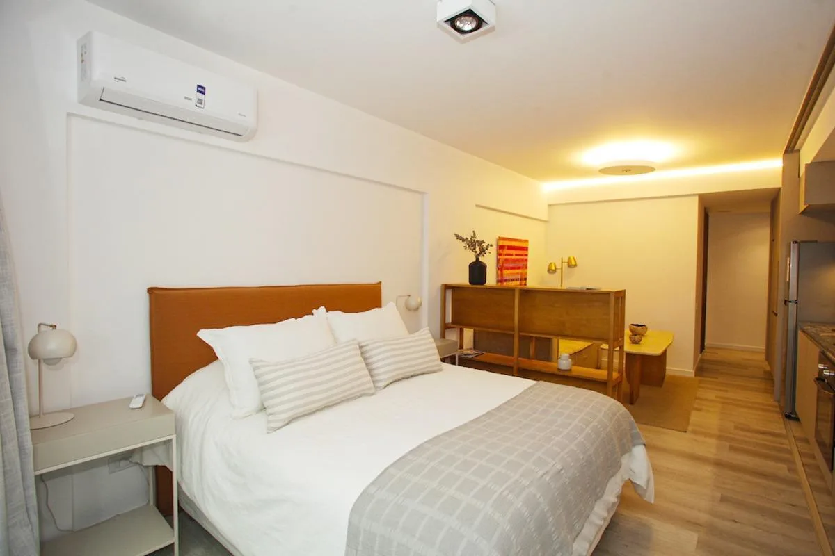 Furnished studio with balcony