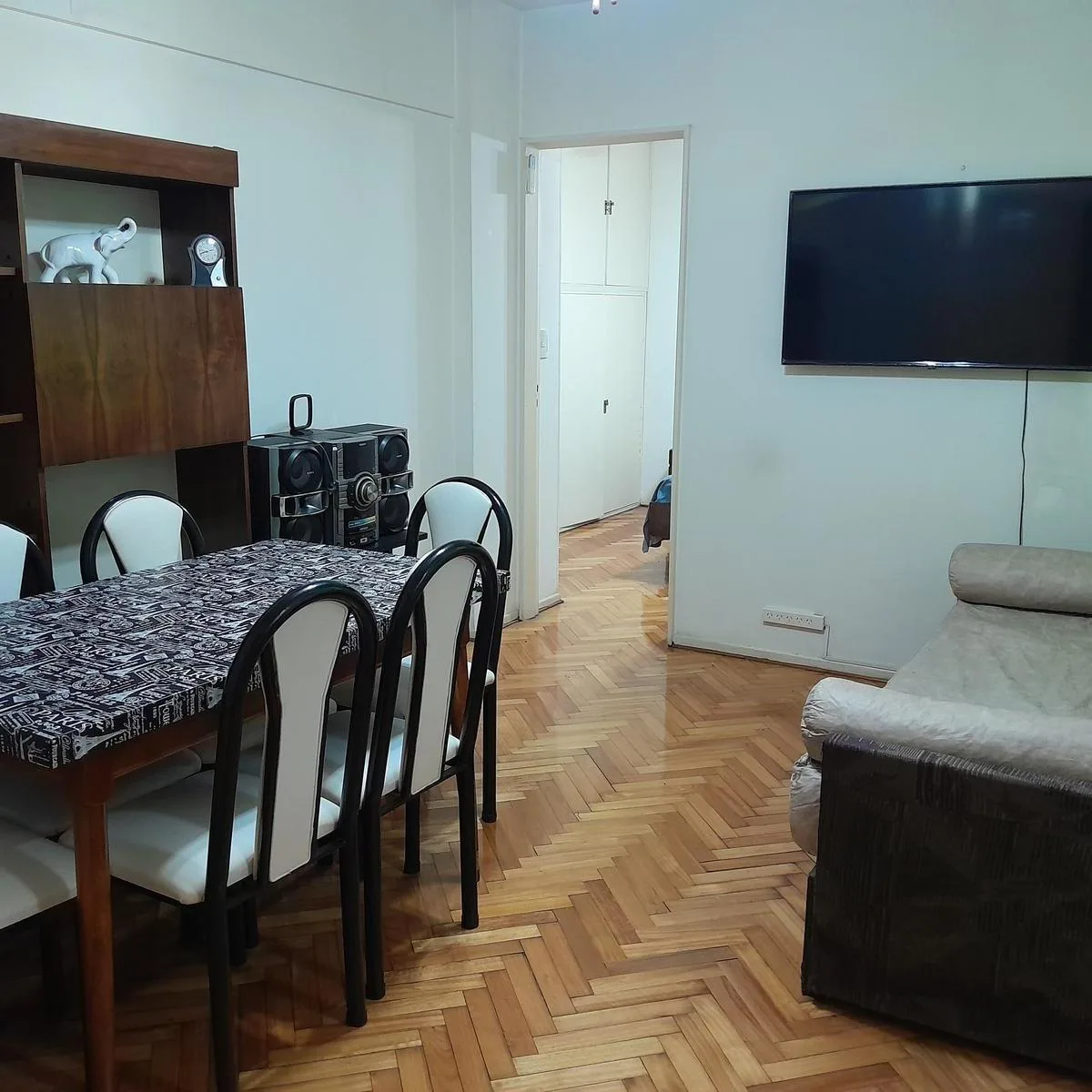 2 ambientes amoblado, parquet