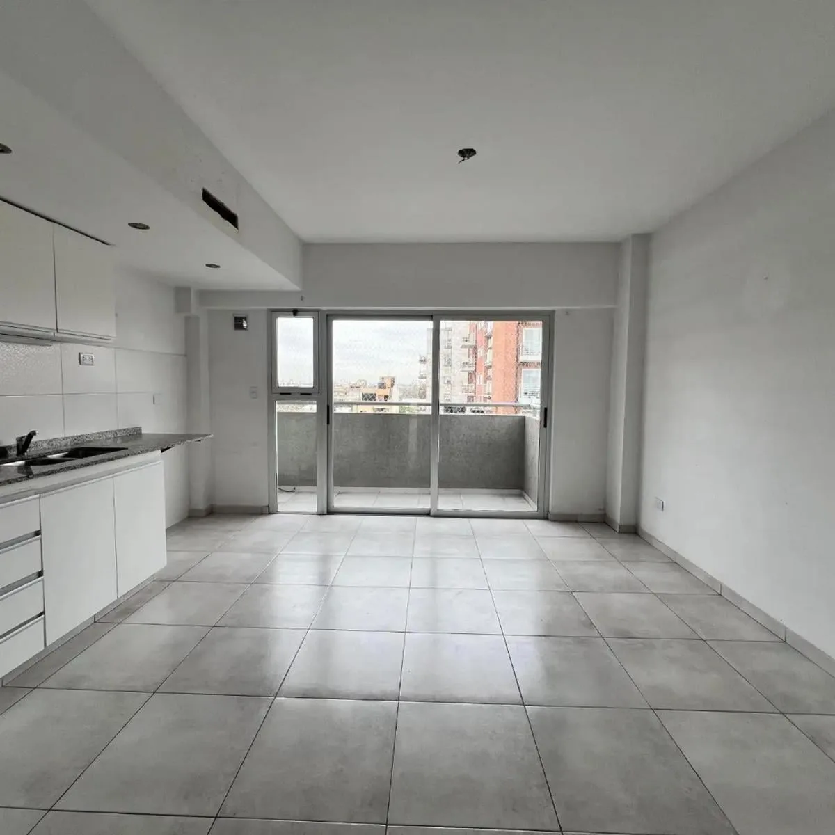 Front balcony, radiant floor heat