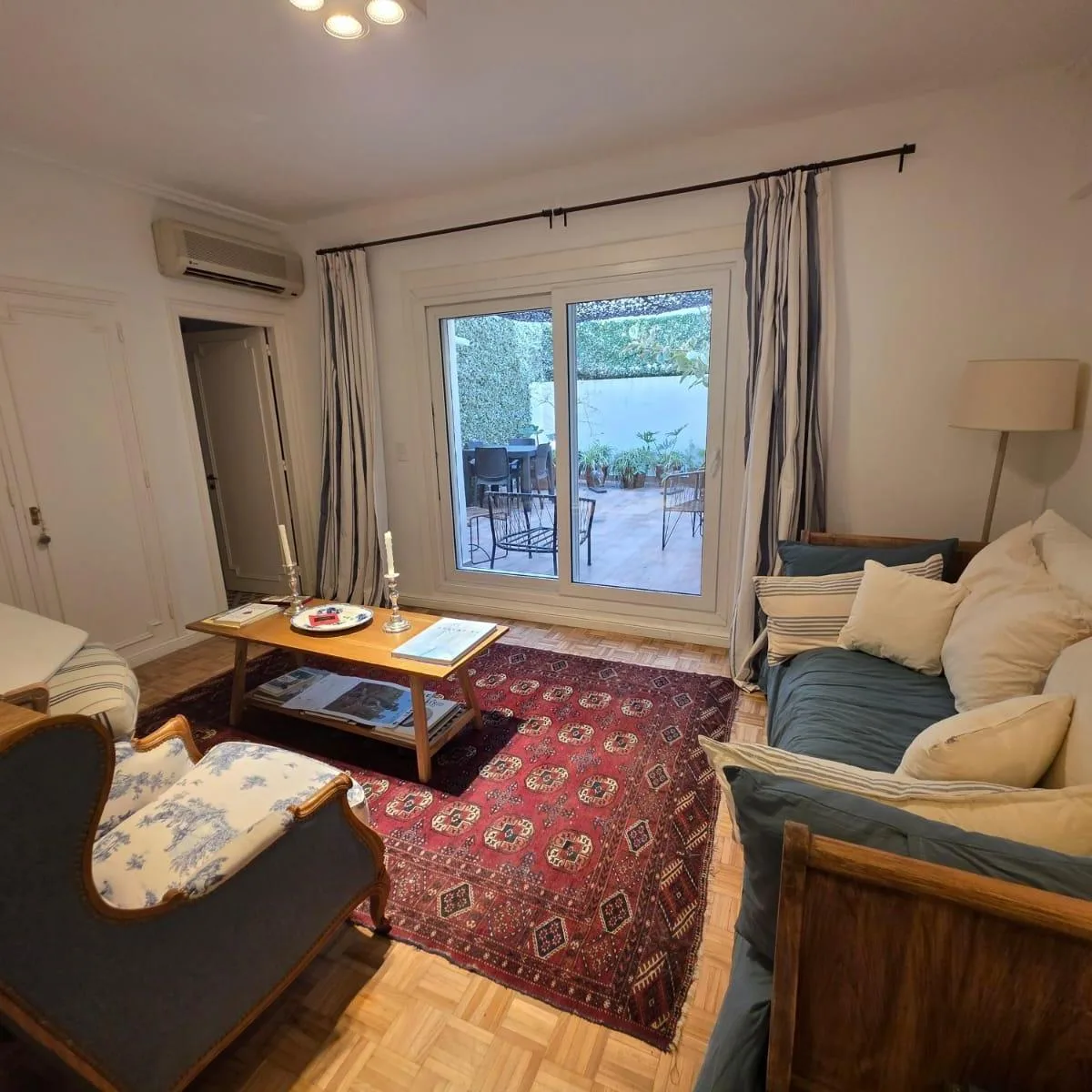 Terraza privada amoblada Recoleta