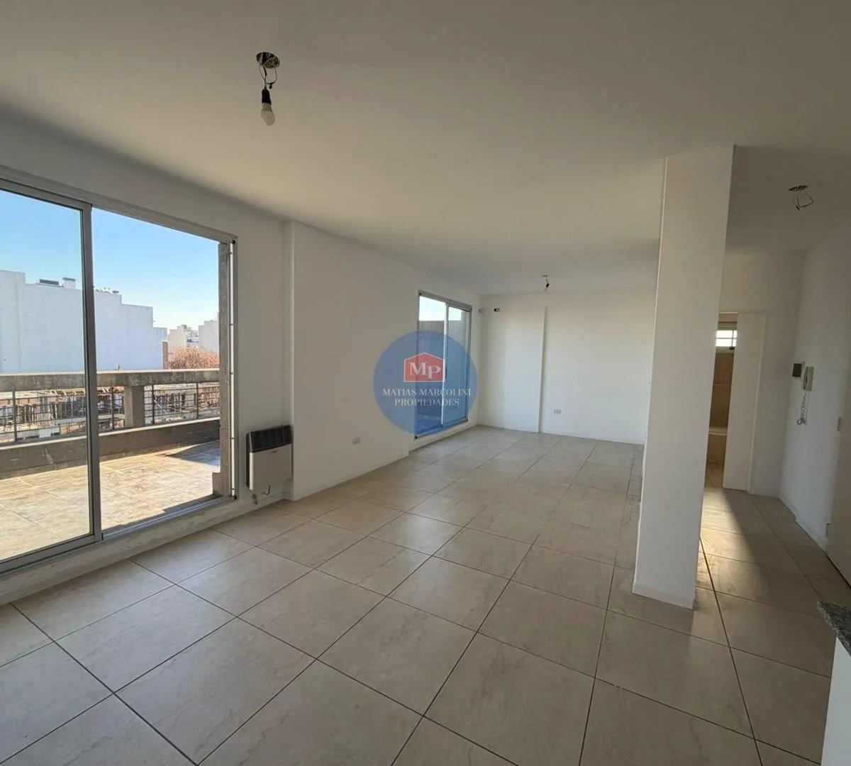 8th-floor studio with terrace balcony