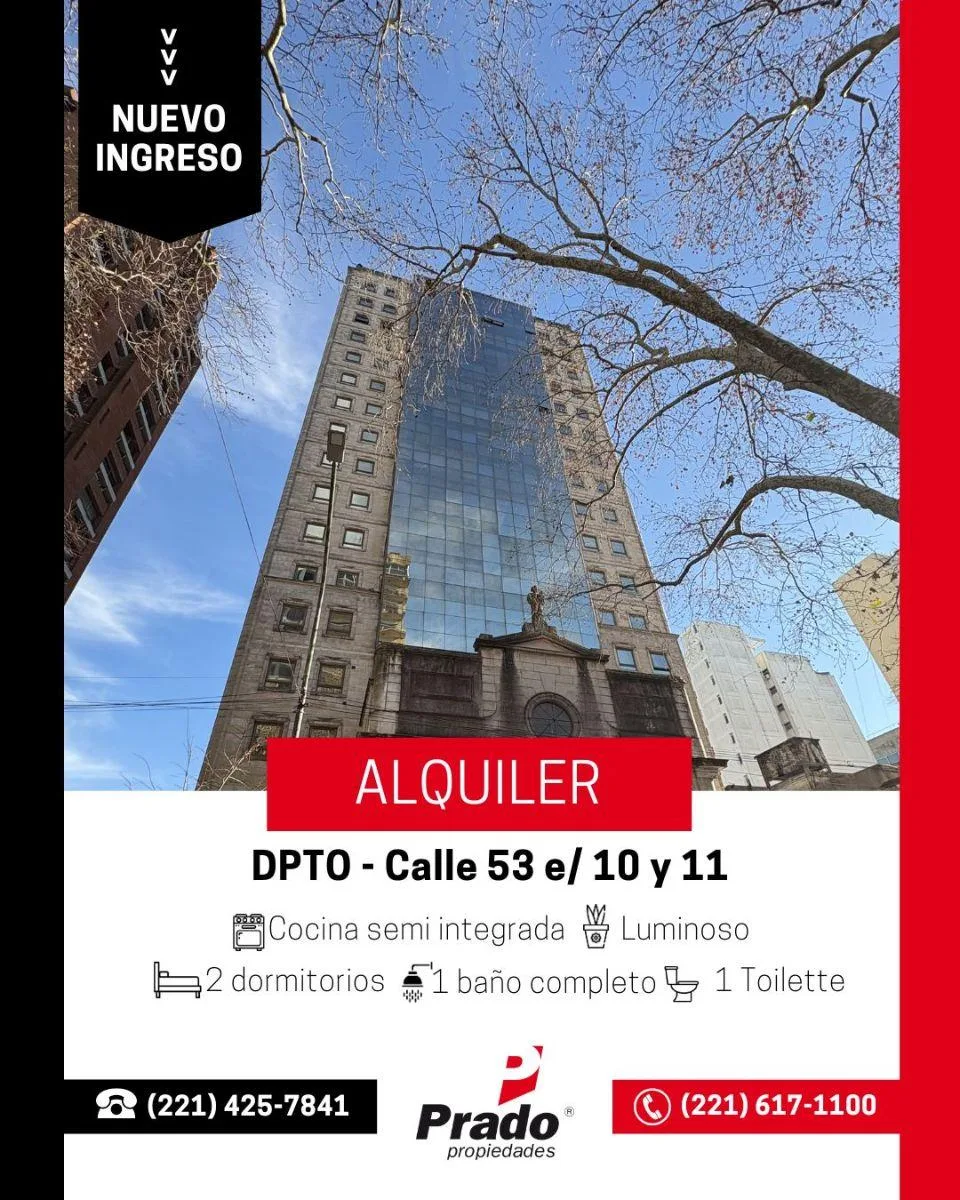 Semipiso Luminoso de Dos Dorm - Zona Centro La Plata