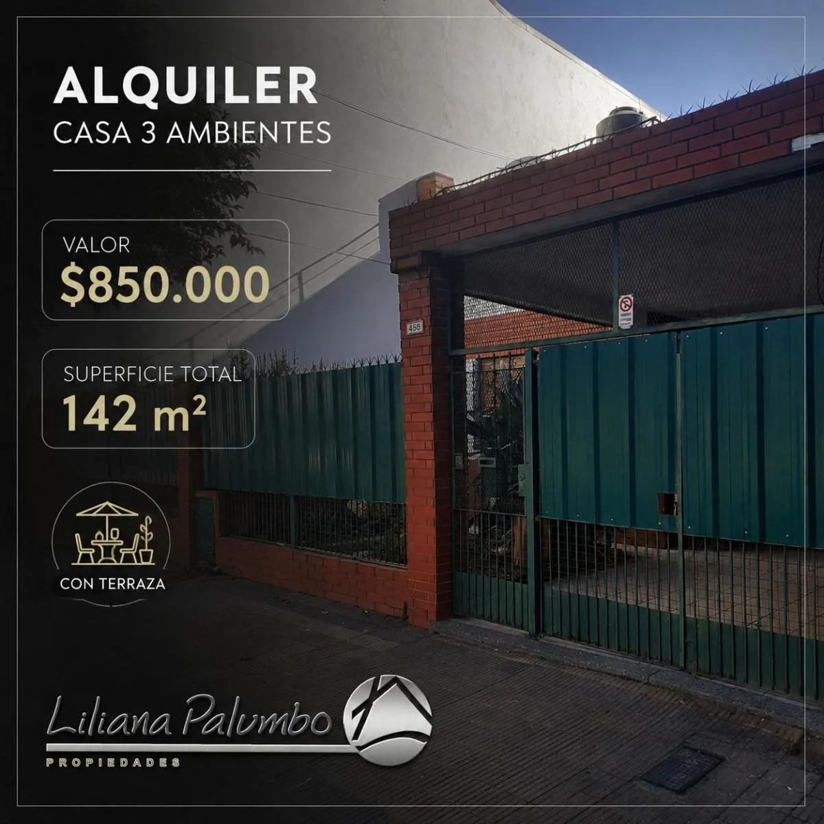 Alquiler Casa 3 Ambientes