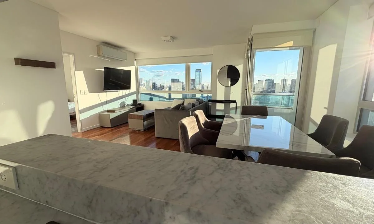2 Ambientes en Alquiler Amoblado, Torres del Yacht. Piso Alto