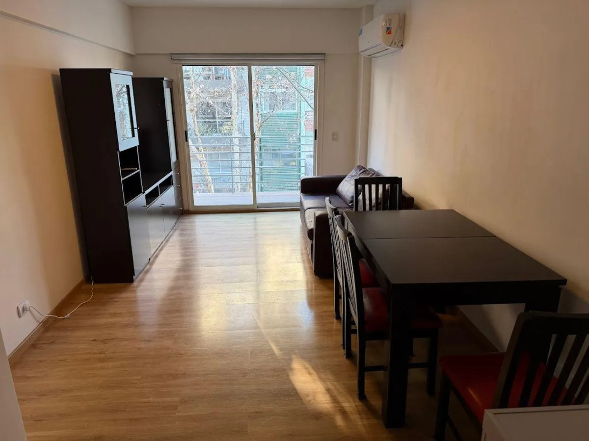 2 ambientes amoblado con 2 balcones