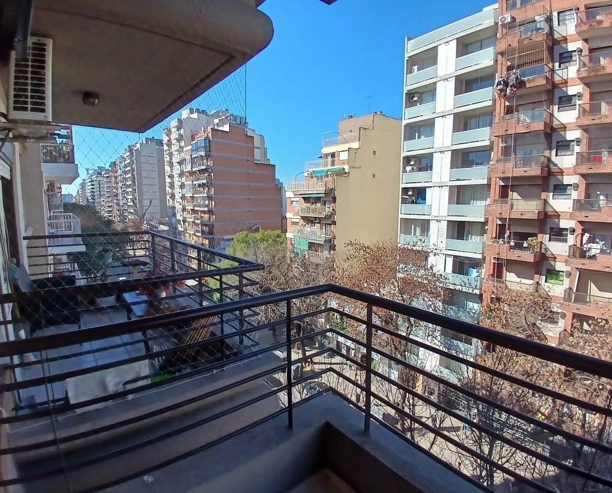 Studio with balcony and pool