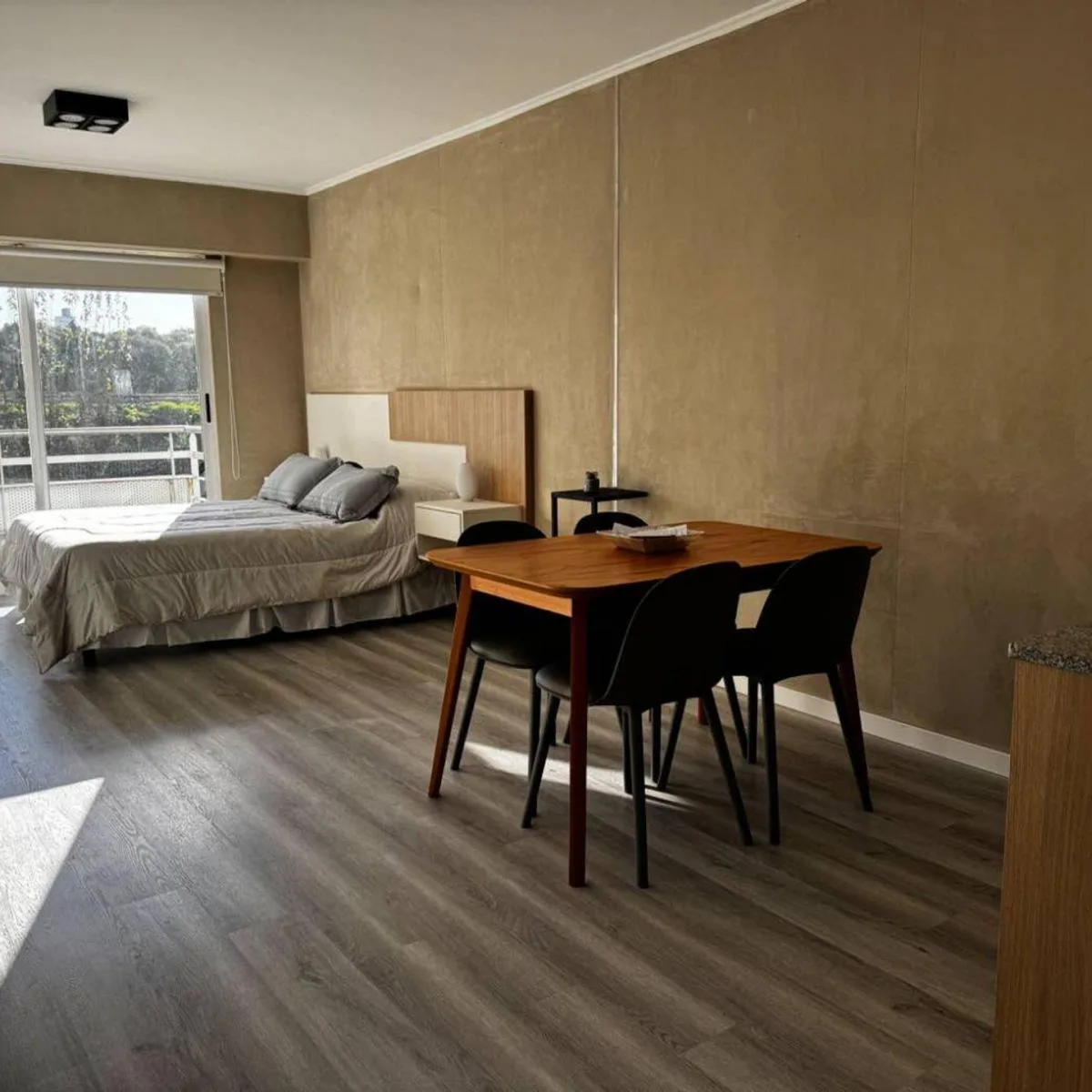 Furnished studio with balcony