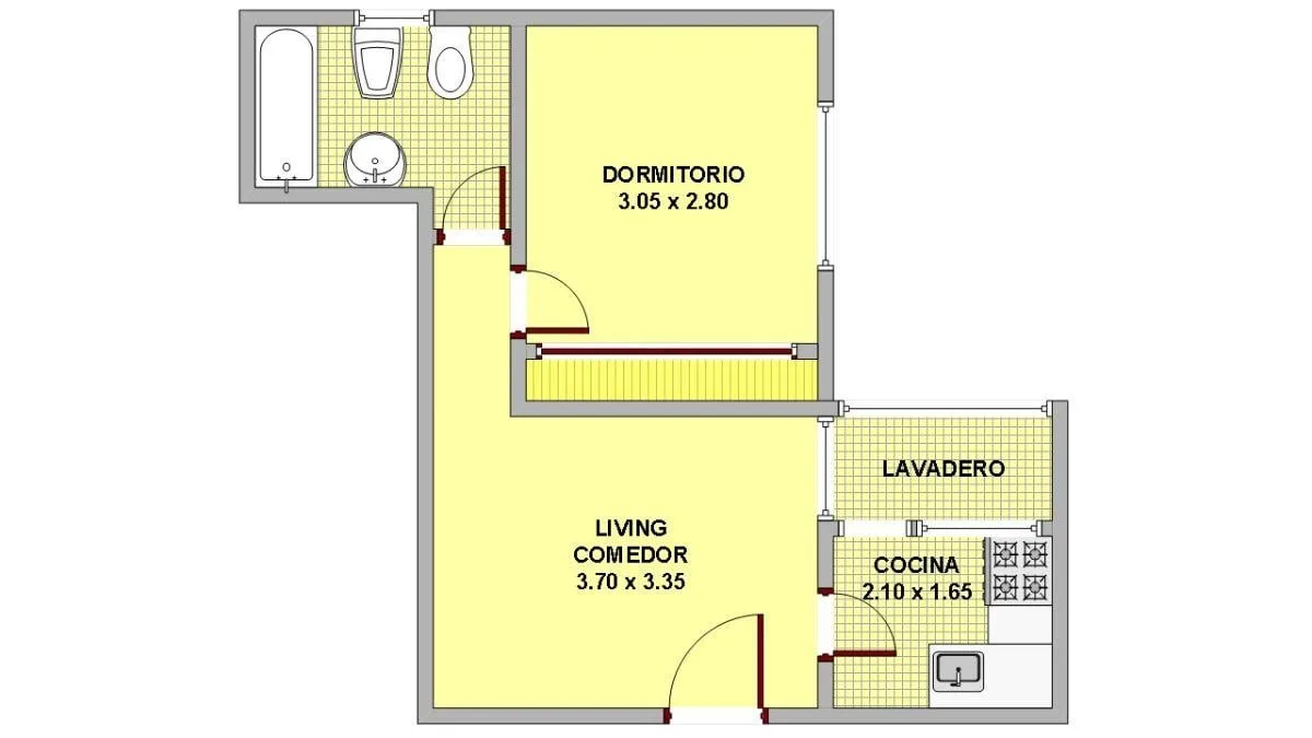 8° piso, cocina equipada