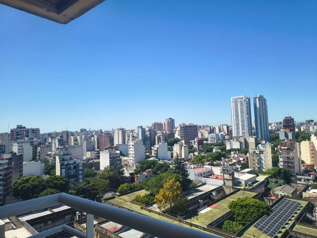 2 Ambientes Piso 12, Todo Luz, Contrafrente Vista Abierta