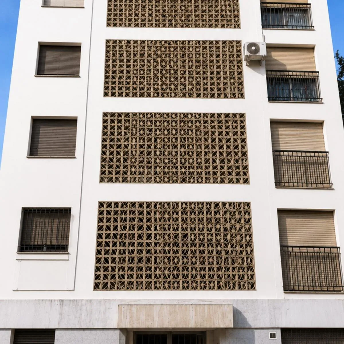 45 m², 2 rooms, shared terrace