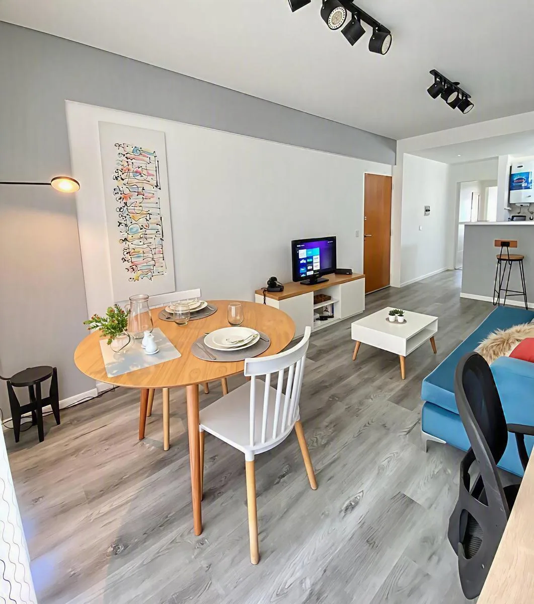 2 ambientes amoblado con balcones