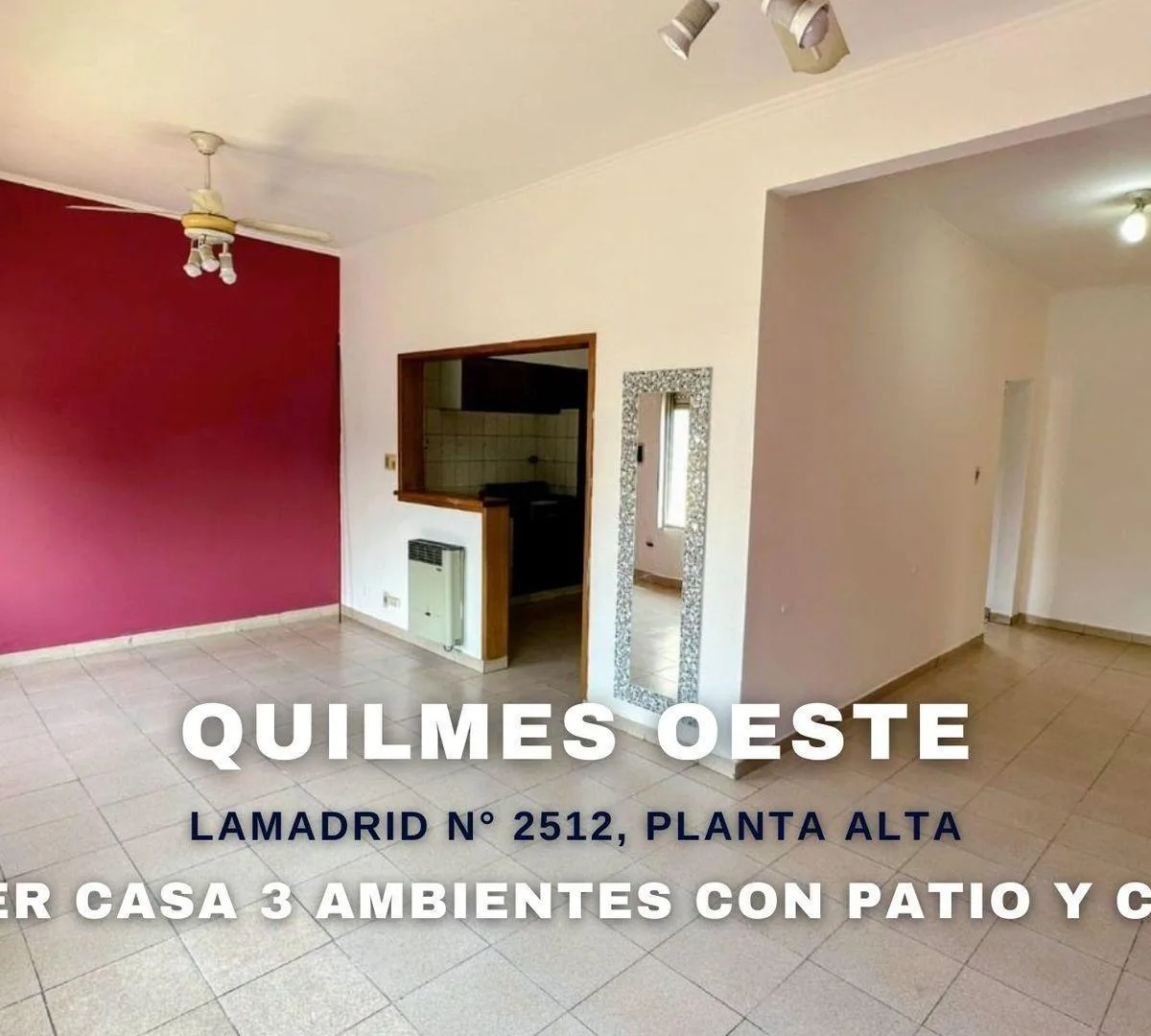 Casa 3 ambientes con patio