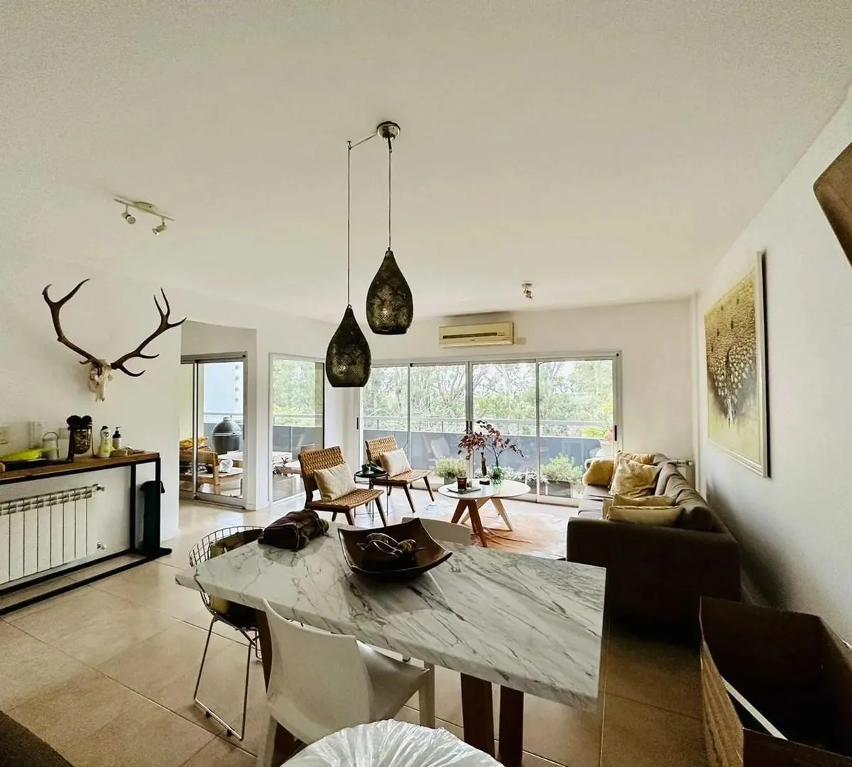Balcón aterrazado 22 m², parrilla