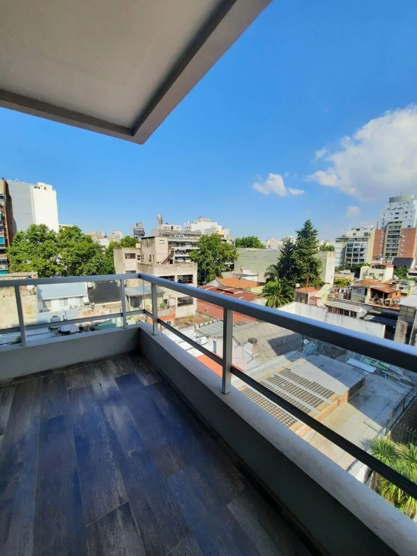 Studio with balcony and pool