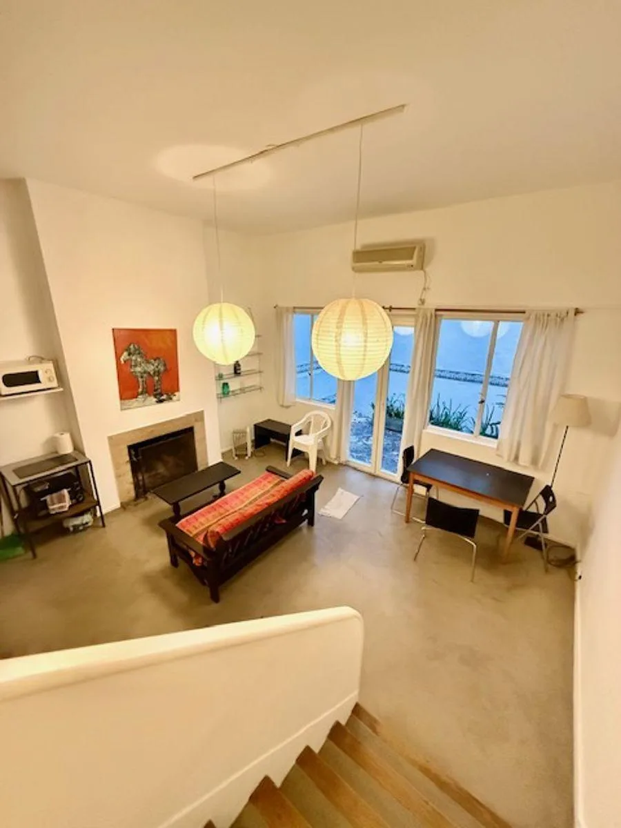 Planta baja con patio, loft