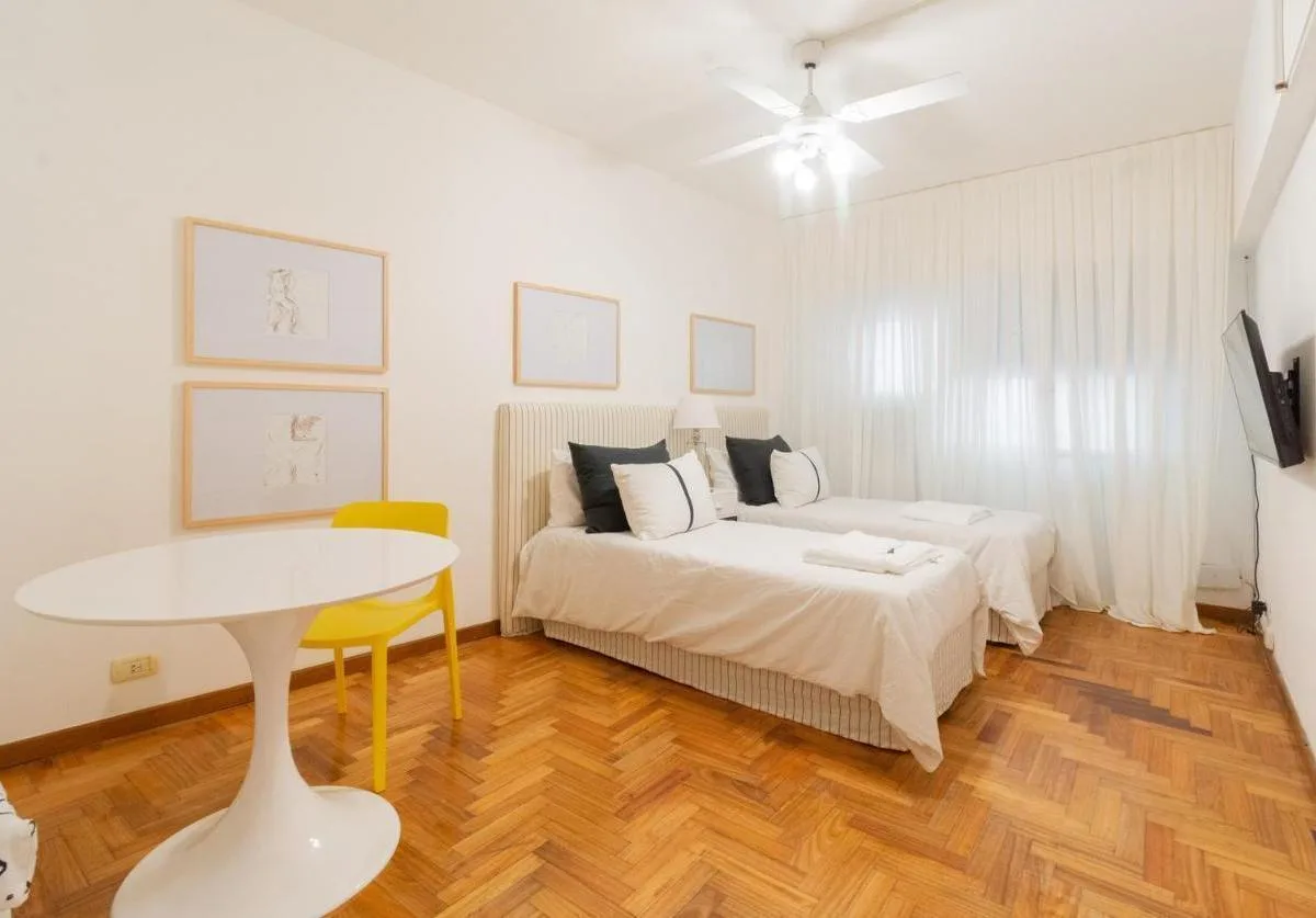 Furnished studio with patio