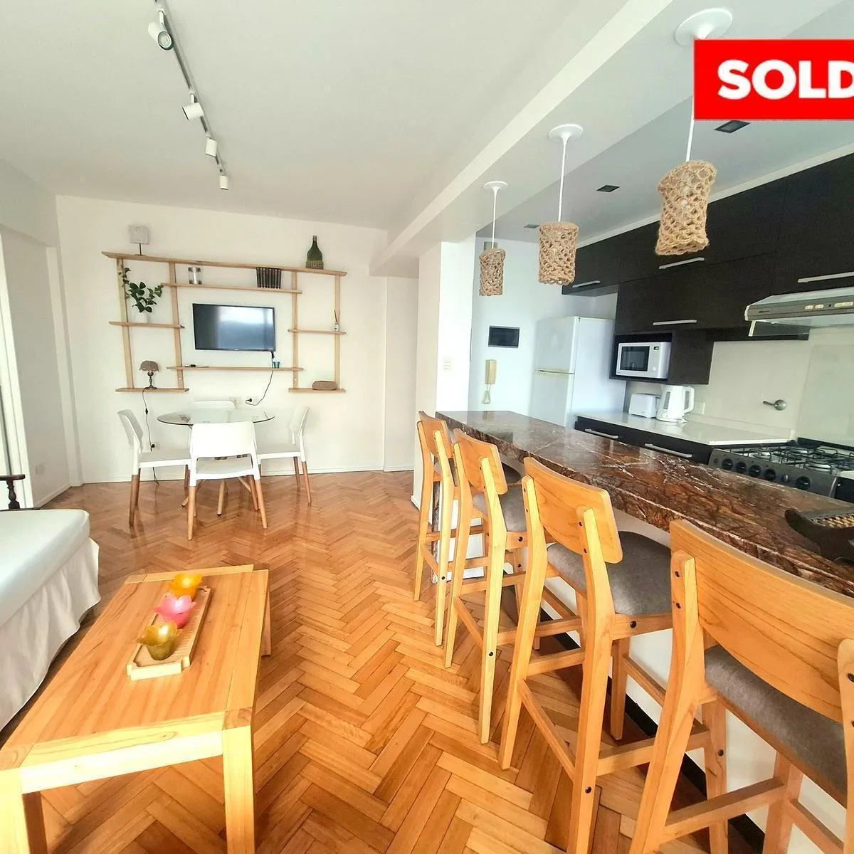 Furnished apartment with balcony