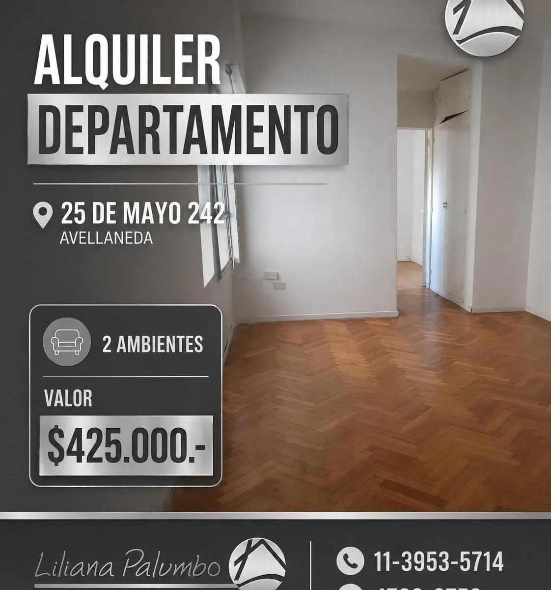 2-room apartment with A/C