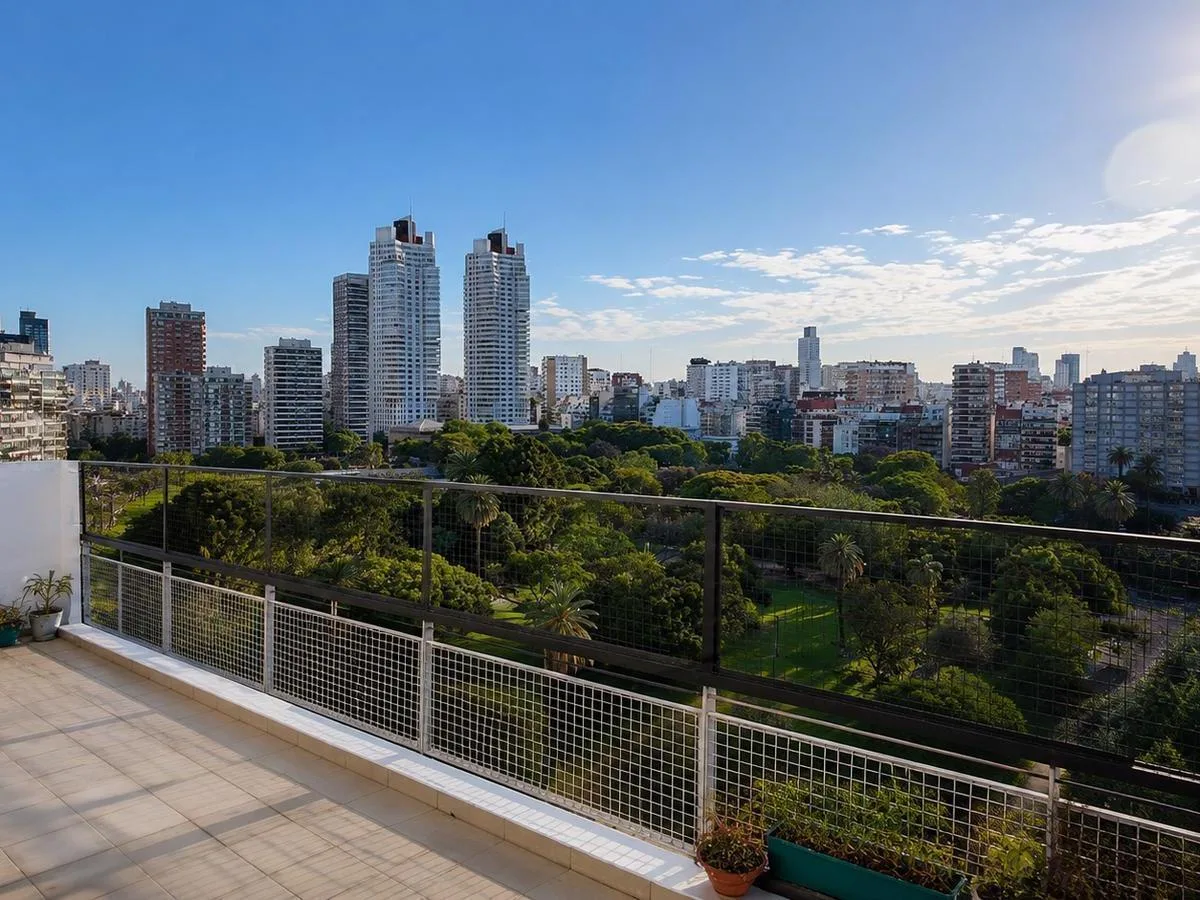 13° piso con balcón aterrazado