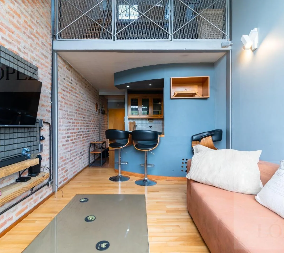 1 quarto com terraço e garagem, Vicente López