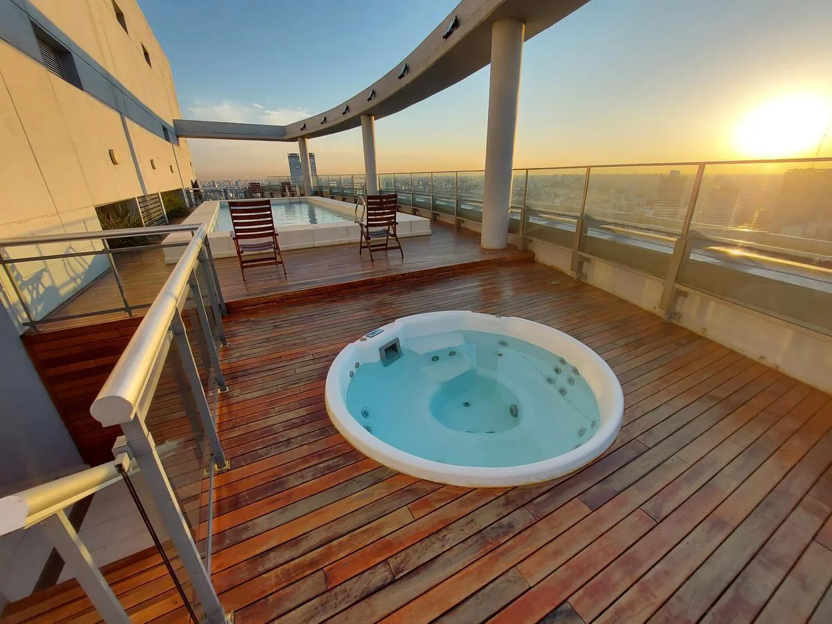 Alquiler Depto 3 Ambientes Torre Cochera Pileta Sauna Jacuzzi Seguridad Gimnasio Palermo